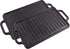 Victoria Rectangular Cast Iron Double Burner, Reversible Griddle Grill Seasoned with 100% Kosher Certified Non-GMO Flaxseed Oil, 13 x 8,3 Inch, Black